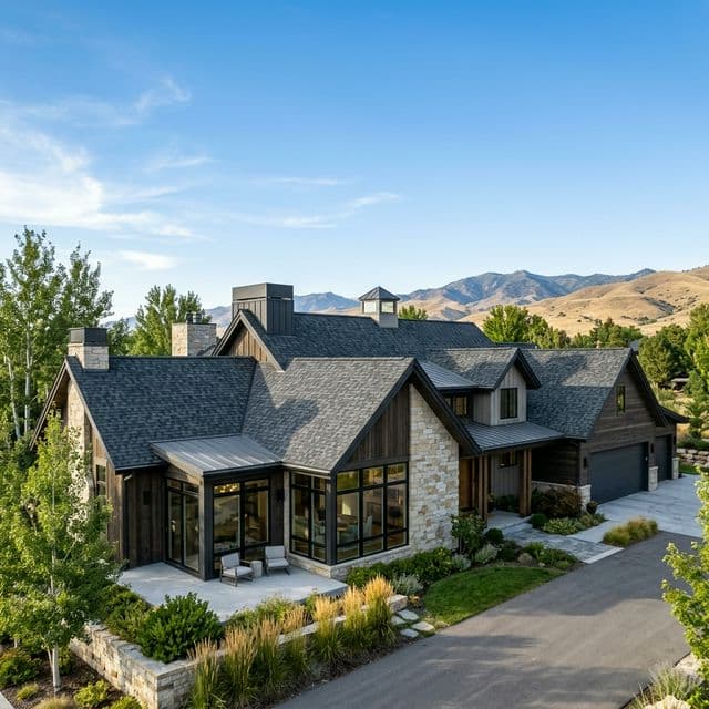 Asphalt Shingle Roof on a suburban home