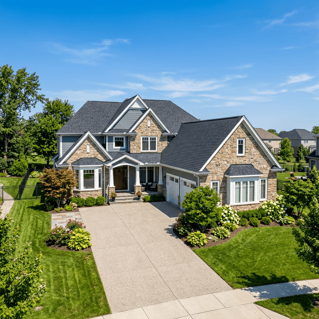 Asphalt Shingle Roof on a suburban home
